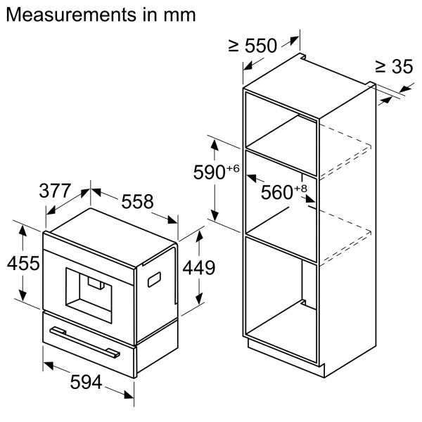 Фото - Кавомашина вбудована Bosch CTL7181W0