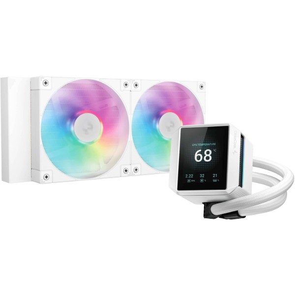 Фото - Водяная система охлаждения Deepcool Mystique 240 ARGB White (R-LX240-WHDSNMCP-G-1)