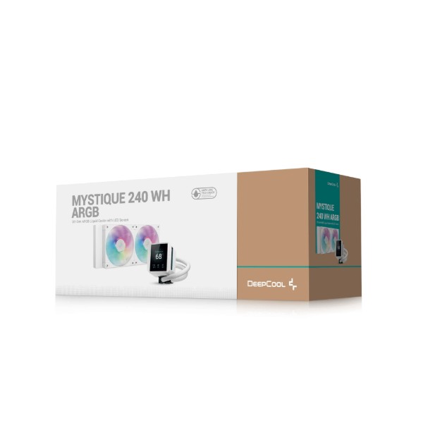 Фото - Водяная система охлаждения Deepcool Mystique 240 ARGB White (R-LX240-WHDSNMCP-G-1)