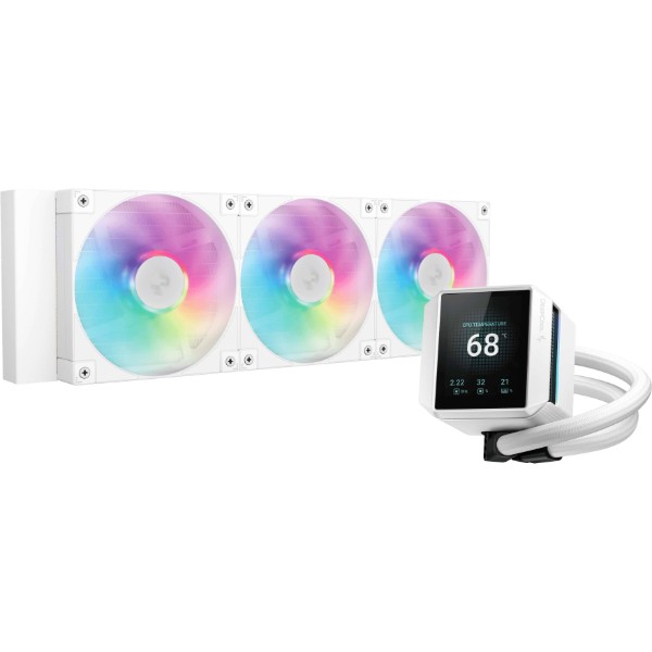 Фото - Водяна система охолодження Deepcool Mystique 360 ARGB White (R-LX360-WHDSNMCP-G-1)