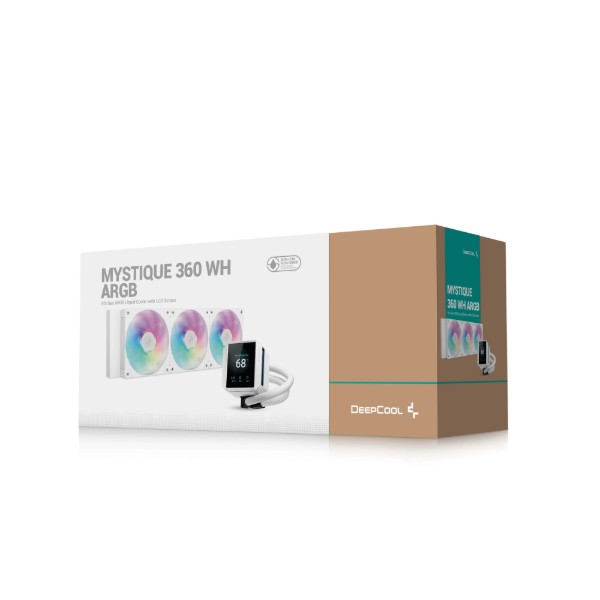 Фото - Водяна система охолодження Deepcool Mystique 360 ARGB White (R-LX360-WHDSNMCP-G-1)