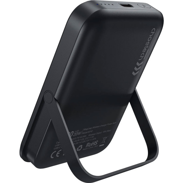 Фото - Батарея мобільна Choetech Magnetic Wireless 10000mAh 20W Black (B743-CCBK)