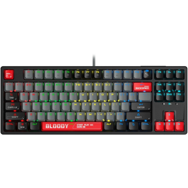Фото - Клавиатура проводная игровая Bloody S87 Energy Red
