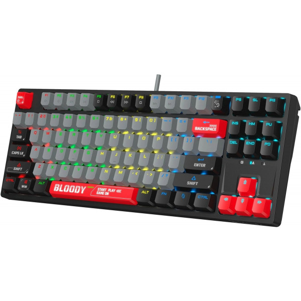 Фото - Клавиатура проводная игровая Bloody S87 Energy Red