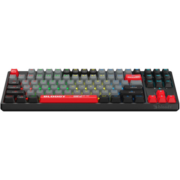 Фото - Клавиатура проводная игровая Bloody S87 Energy Red