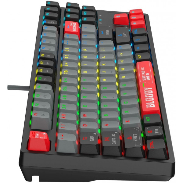 Фото - Клавиатура проводная игровая Bloody S87 Energy Red