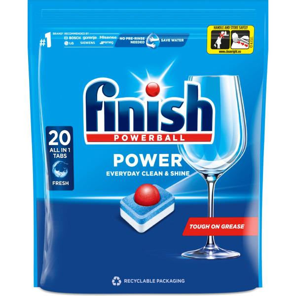 Фото - Таблетка для посудомоечной машины Finish All in 1 Max 20шт