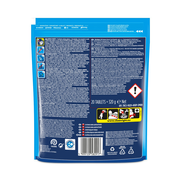 Фото - Таблетка для посудомоечной машины Finish All in 1 Max 20шт