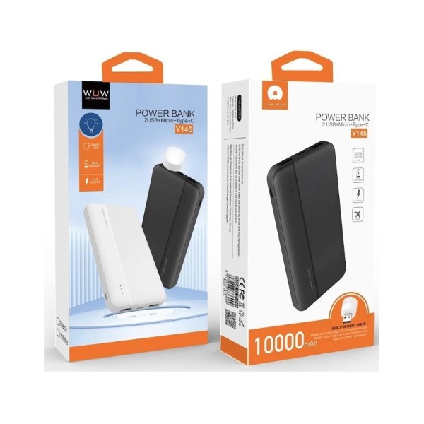 Фото - Батарея мобільна WUW 10000mAh Black (Y145)