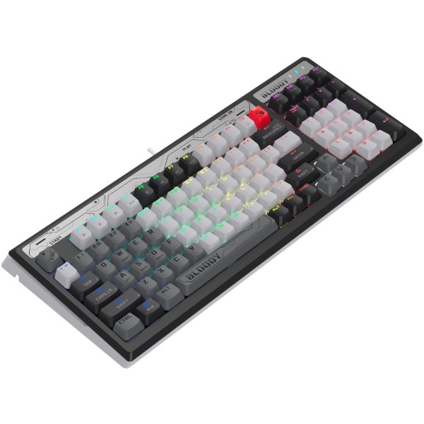 Фото - Клавиатура проводная игровая Bloody B950 RGB Warrior Grey