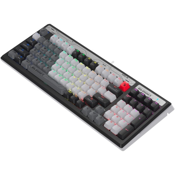 Фото - Клавиатура проводная игровая Bloody B950 RGB Warrior Grey