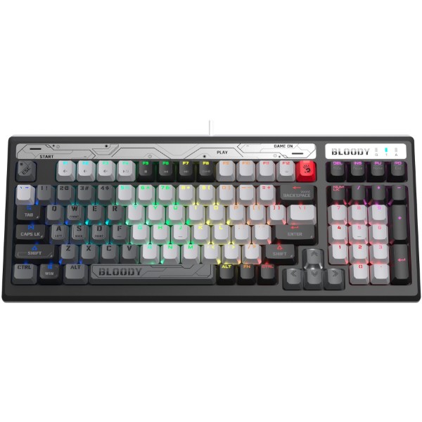 Фото - Клавиатура проводная игровая Bloody B950 RGB Warrior Grey