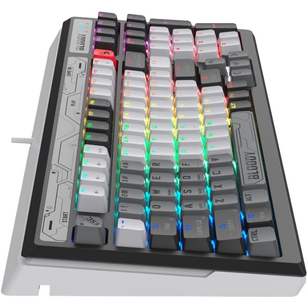 Фото - Клавиатура проводная игровая Bloody B950 RGB Warrior Grey