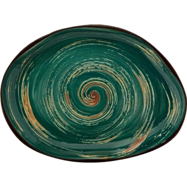 Фото - Блюдо Wilmax Spiral Green 33х24.5 см 700 мл (WL-669542 / A)