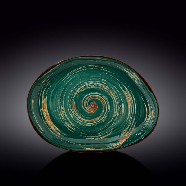 Фото - Блюдо Wilmax Spiral Green 33х24.5 см 700 мл (WL-669542 / A)