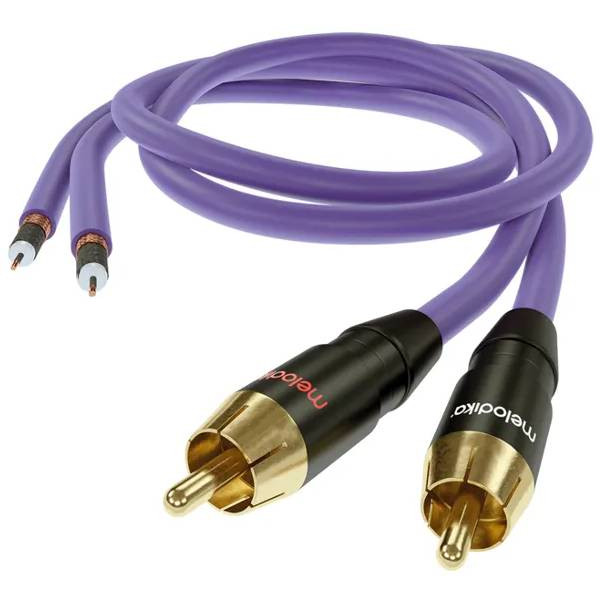 Фото - Кабель RCA Melodika 2xRCA - 2xRCA lenght 1m (MD2R10)
