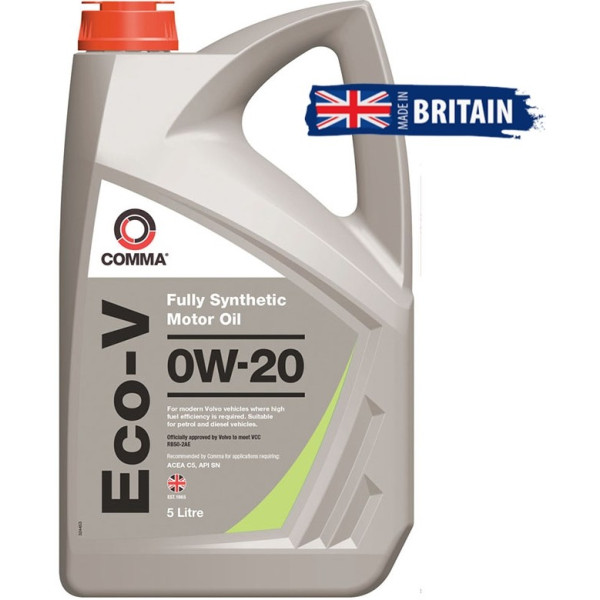 Фото - Олива для авто COMMA ECO-V 0W-20 5л (ECOV5L)