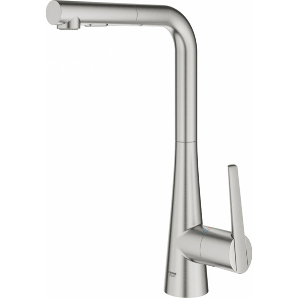 Фото - Кухонний змішувач Grohe Scala Ohm L Dual Spray Суперсталь (30441DC0)
