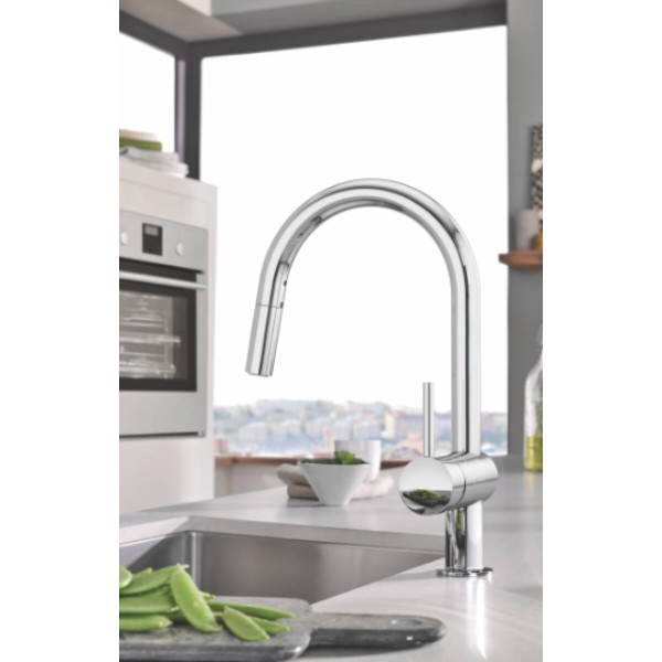 Фото - Кухонний змішувач Grohe Vento Ohm C Dual Spray Хром (30438000)