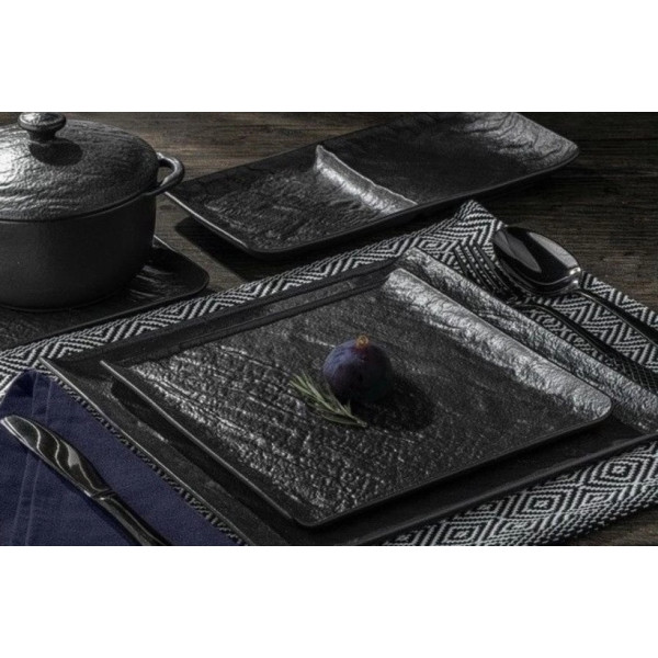 Фото - Тарілка десертна Wilmax Slatestone Black 17х17 см (WL-661105 / A)