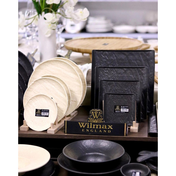 Фото - Тарілка десертна Wilmax Slatestone Black 17х17 см (WL-661105 / A)