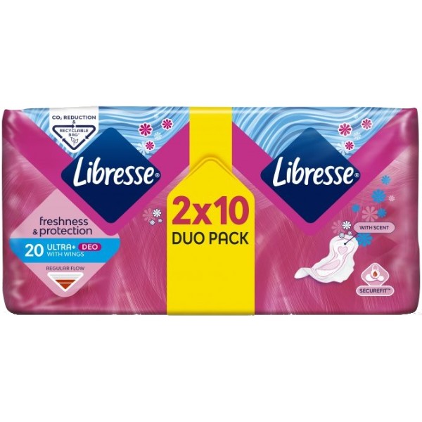 Фото - Прокладки гигиенические Libresse Ultra Normal Soft Deo 20 шт. (7322540356847)