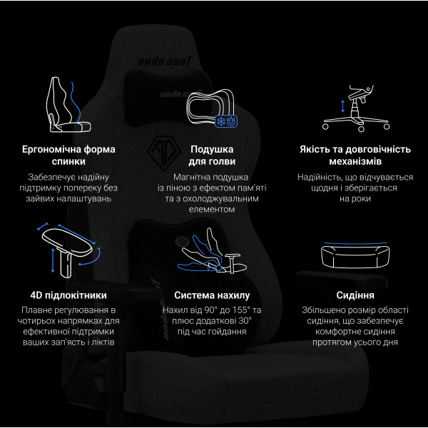 Фото - Крісло для геймерів Anda Seat Kaiser 3E XL Maroon PVC (AD23YC-XL-09-A-PV/C-A01)