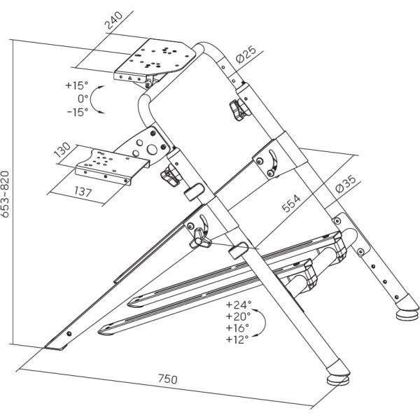 Фото - Стенд для кріплення керма GamePro RS029