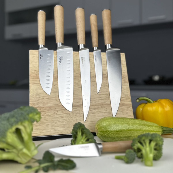 Фото - Ніж для м'яса Vinzer Natura Line 19 см (50614)