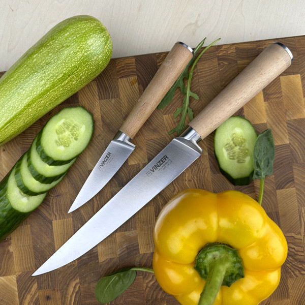 Фото - Ніж для м'яса Vinzer Natura Line 19 см (50614)
