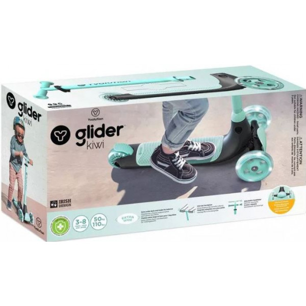 Фото - Триколісний самокат YVolution YGlider Kiwi Зеленый (Y101259)