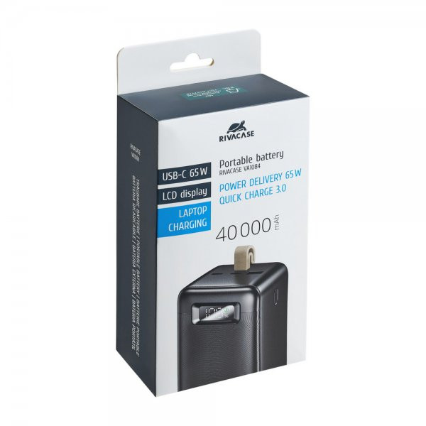 Фото - Батарея мобільна RIVACASE RIVAPOWER 40000 mA Black (VA1084)