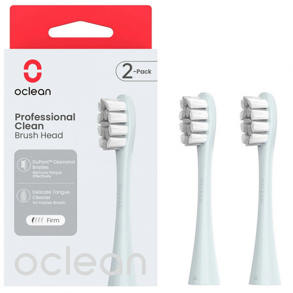 Фото - Насадка для зубной щетки Oclean P1C9 Brush Head Silver 2 шт. (6970810554038)