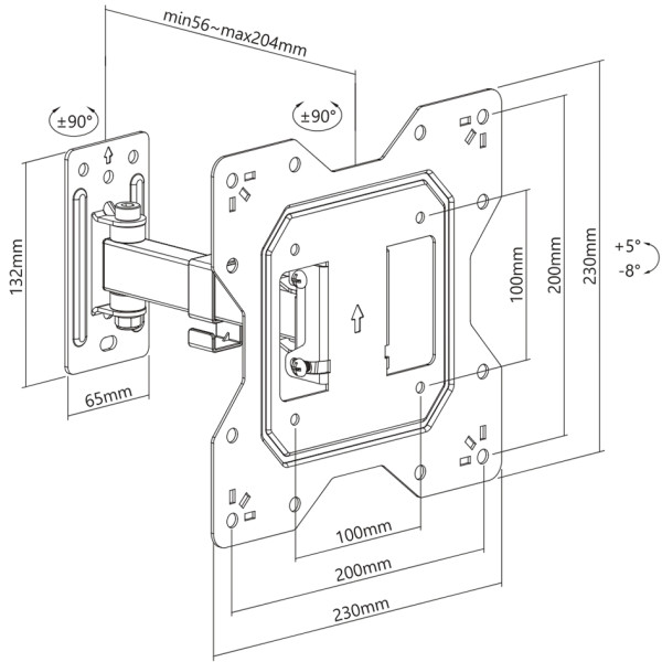 Фото - Кріплення для телевізора iTECH LCD522 B