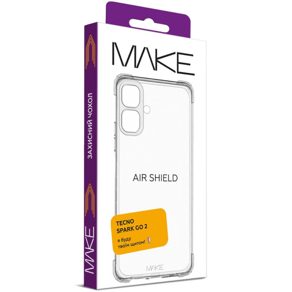 Фото - Чохол для смартфона MAKE Tecno Spark Go 2 AirShield (MCAS-TSG2)
