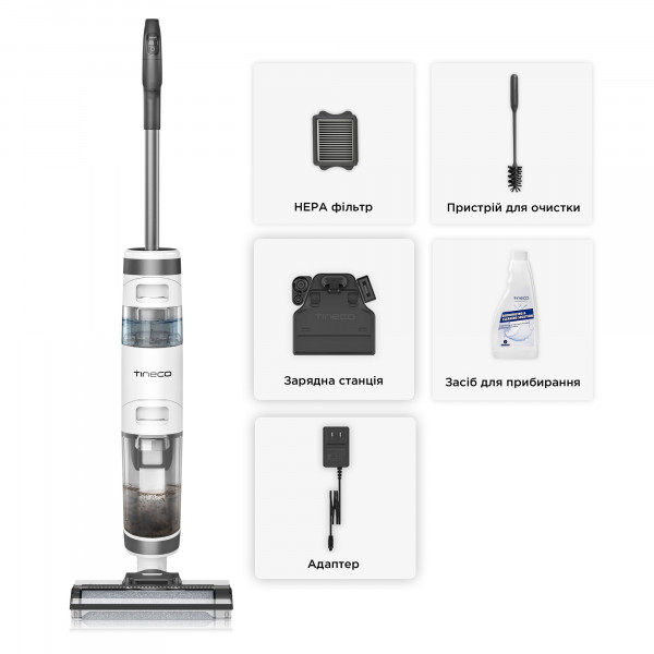 Фото - Пылесос ручной для дома Tineco Wet/Dry Vacuum Cleaner iFloor 3 (FW030100EU)