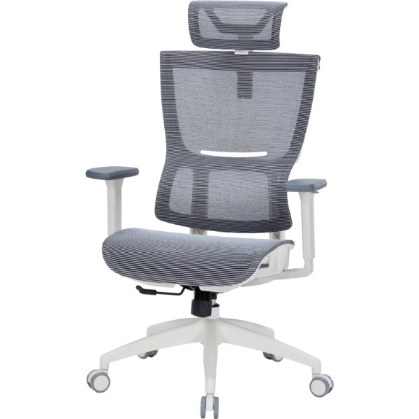 Фото - Крісло офісне OfficePro Elegant (OC660-W-DG-DG) White/Dark Gray