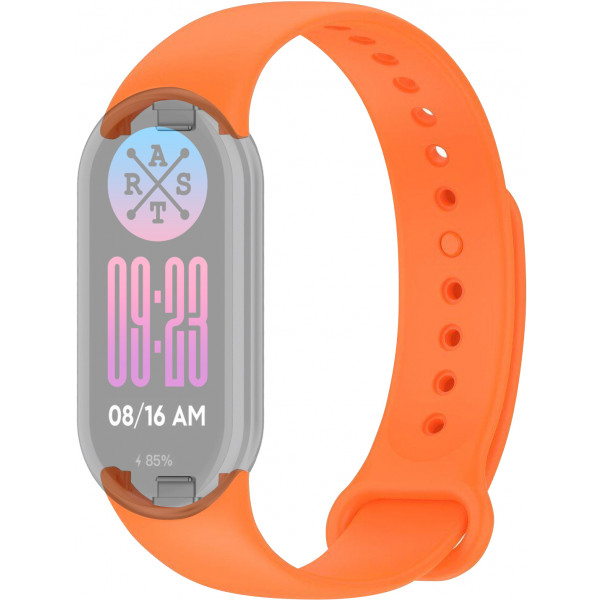 Фото - Ремінець для фітнес-браслету ArmorStandart for Xiaomi Mi Band 9/8 Orange (ARM68021)