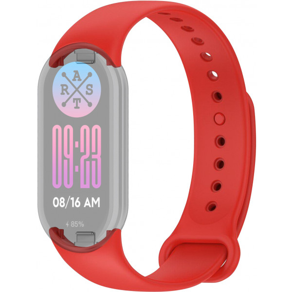 Фото - Ремінець для фітнес-браслету ArmorStandart for Xiaomi Mi Band 9/8 Red (ARM68024)