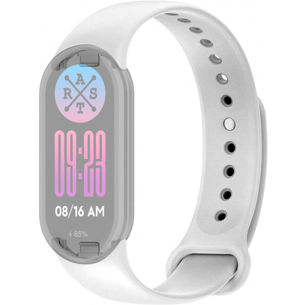 Фото - Ремінець для фітнес-браслету ArmorStandart for Xiaomi Mi Band 9/8 White (ARM68018)