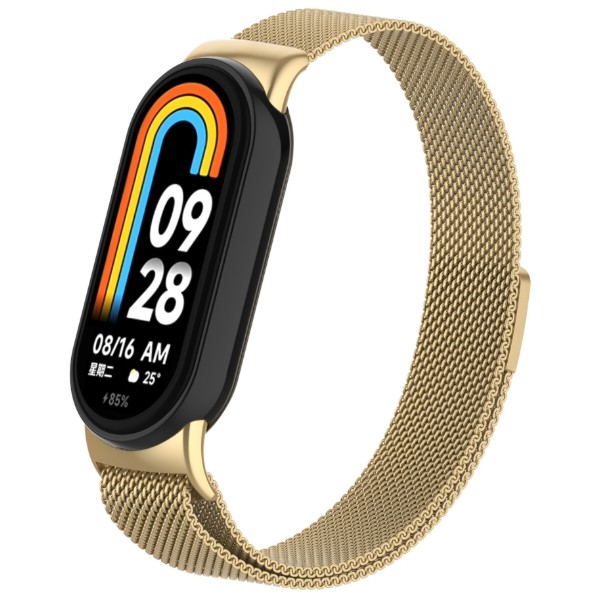 Фото - Ремешок для фитнес-браслета Armorstandart Milanese Magnetic Band for Xiaomi Mi Band 9/8 Gold (ARM69919)