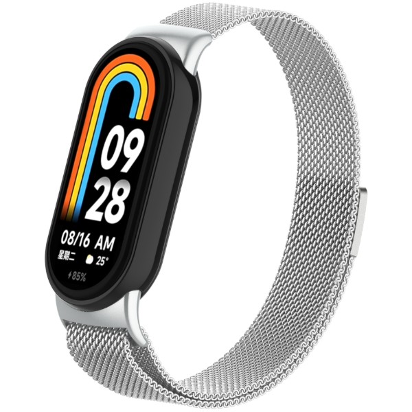 Фото - Ремешок для фитнес-браслета Armorstandart Milanese Magnetic Band for Xiaomi Mi Band 8/9 Silver (ARM69917)