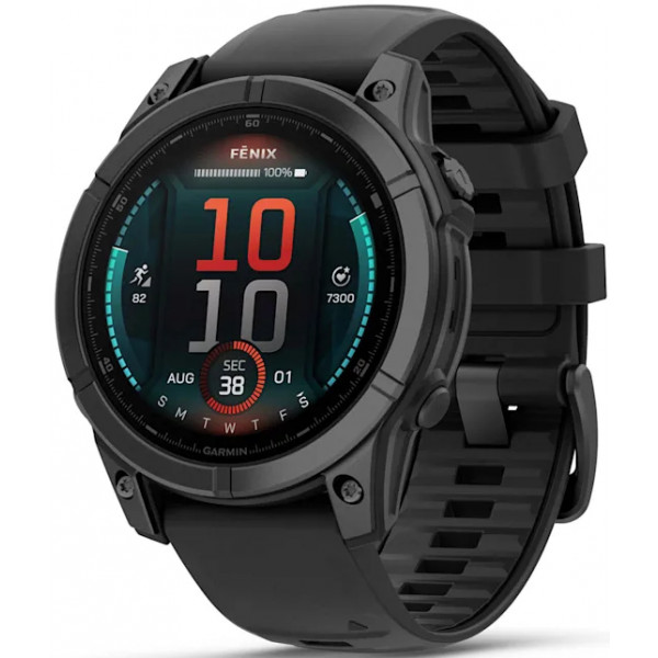 Фото - Смарт-часы Garmin fenix E Slate Gray Steel/Black (010-03025-01)