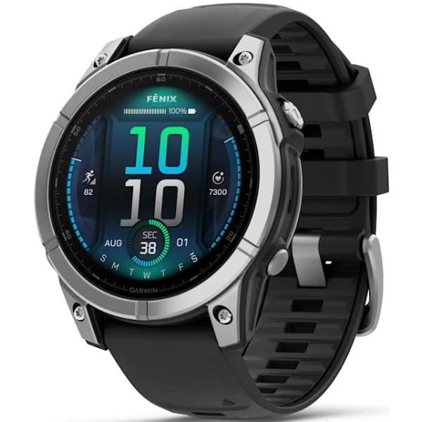 Фото - Смарт-часы Garmin fenix E Stainless Steel/Black (010-03025-00)