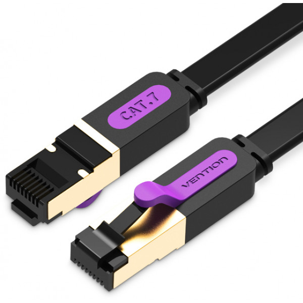 Фото - Кабель патч-корд Vention CAT7 SSTP Ethernet, 5 m Black (ICDBJ)