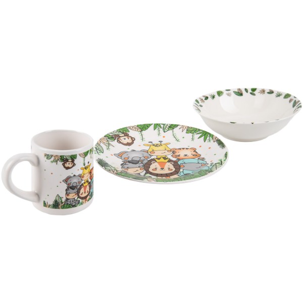 Фото - Набір дитячий 3 пр. Milika ZooFamily 3 пр. (M0690-Zibo10ZooFamily)