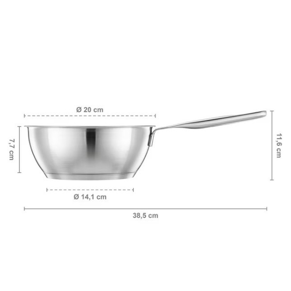 Фото - Сотейник Fiskars All Steel 20 см (1064748)