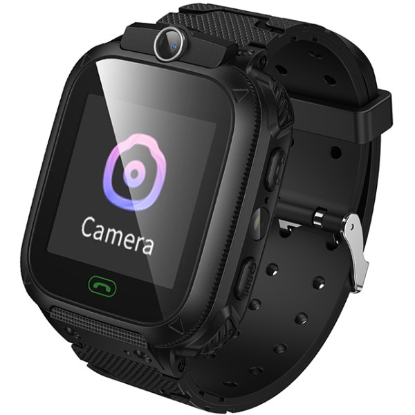 Фото - Дитячий годинник HOCO Y105 36mm. 400 mAh children phone watch Black (6942007658638)