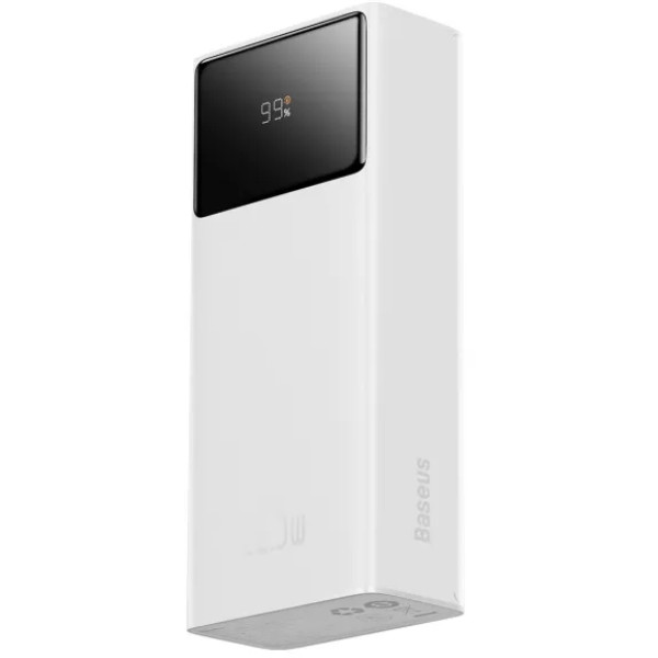 Фото - Батарея мобільна Baseus Star Lord Display 22.5W 30000 mAh QC3.0 PD3.0 White (PPXJ080102)