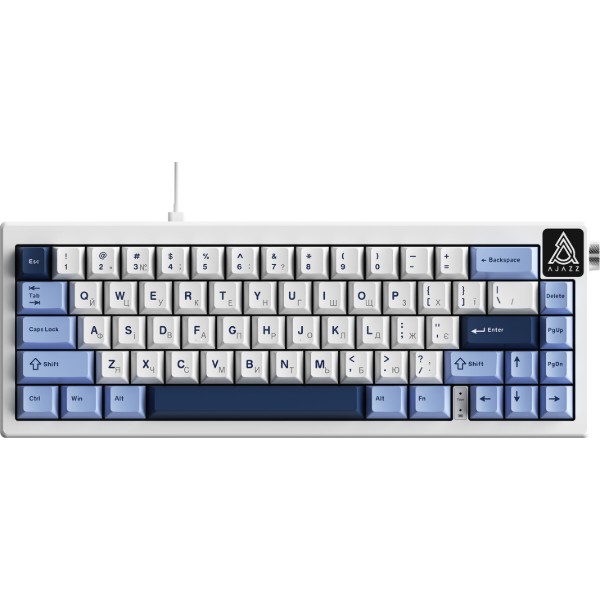 Фото - Клавіатура дротова ігрова Ajazz AK650 Sea Salt switches Blue White Blue (AK650-SS-BWB) Фото - Клавіатура дротова ігрова Ajazz AK650 Sea Salt switches Blue White Blue (AK650-SS-BWB)
